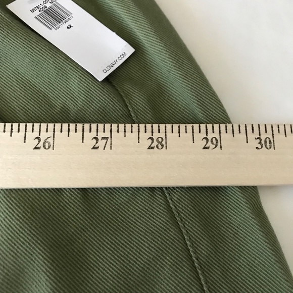 OLD NAVY Green Paper Bag Shorts High Rise Women’s Plus Size 4X - Picture 11 of 16